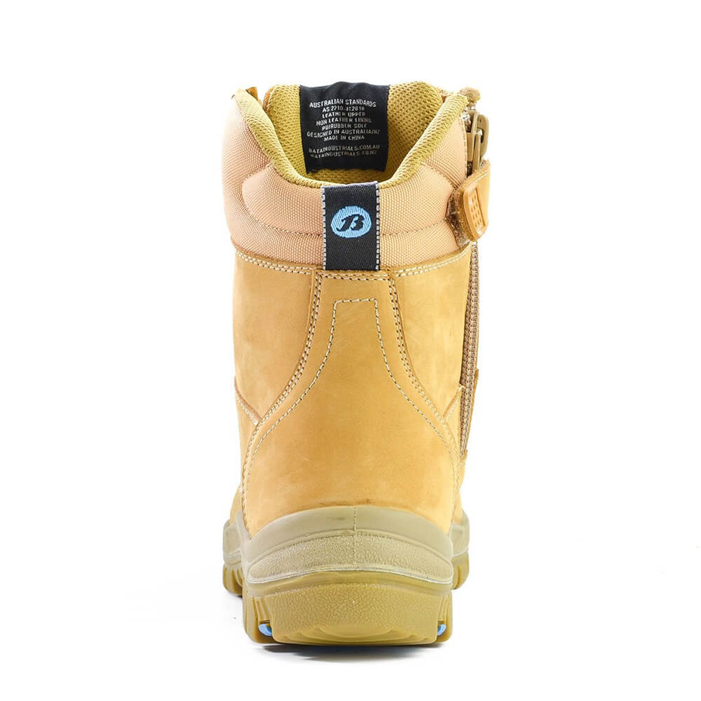 Bata Defender Zip Side Steel Cap Boots Wheat - Image 6