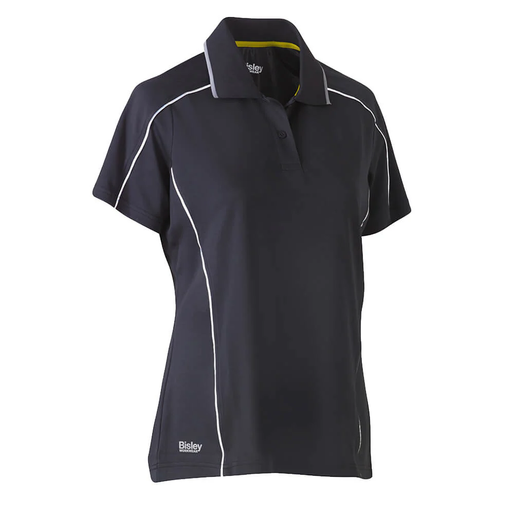Bisley BKL1425 Ladies Cool Mesh Polo Shirt Short Sleeve - Image 4