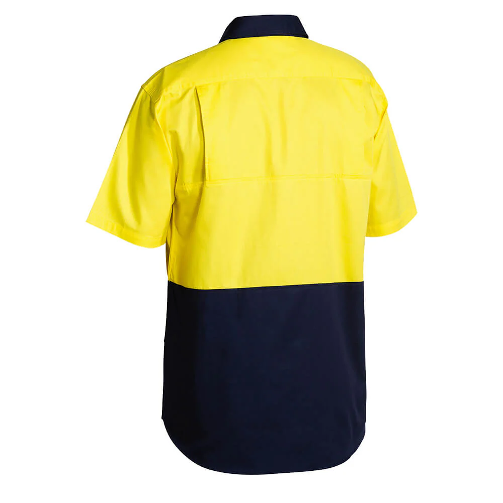 Bisley BS1895 Hi-Vis Lightweight Cotton Drill Shirt Short Sleeve - Image 5