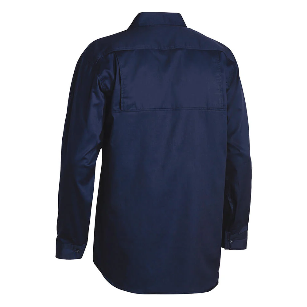 Bisley BS6893 Lightweight Cotton Drill Shirt Long Sleeve - Image 9